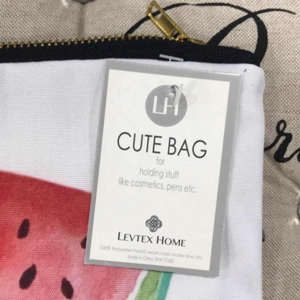 Levtex Watermelon Zip Pouch - Picture 3 of 7